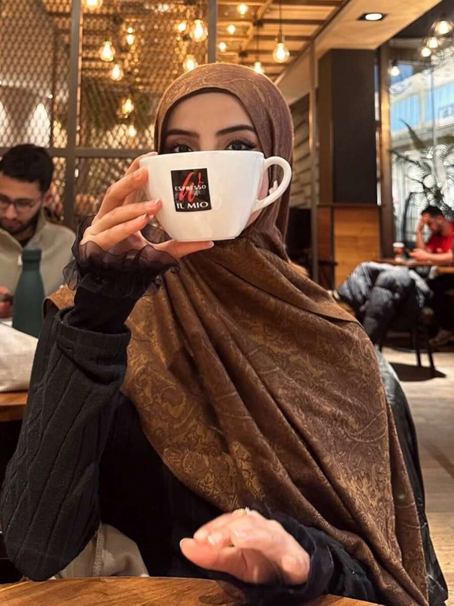1 pezzo Sciarpa pashmina da donna in stile bohémien con motivo jacquard paisley, scialle vintage con nappine adatto per primavera/estate, ideale per uso quotidiano