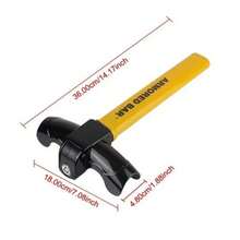 Heavy-Duty Anti-Theft Steering Wheel Lock Compatible For Cars SUVs Trucks Shaped/Rotary Lock Cylinder Vehicle Device For Daily Drive And Long Immobilizer Wheel Lock Wide Compatibility - Multicolor - View 6