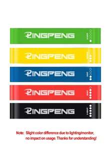 LINGPENG 1pc Resistance Band, Fitness Yoga Pilates Elastic Circle, Sports Resistance Band, Women Exercise Elastic Circle, Thin Resistance Circle, Elastic Hip Circle, Mini Fitness Resistance Loop - Multicolor - View 11