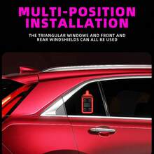 1pc/2pcs Solar Powered Heart-Shaped Neon LED Car Window Rear Window Wireless Ambient Light Decoration, Hot-Selling Car LED Window Glowing Heart-Shaped Ambient Light Solar Interior Neon Light USB Decoration, 3.7V+300mAh Lithium Battery - 彩色 - 查看 15