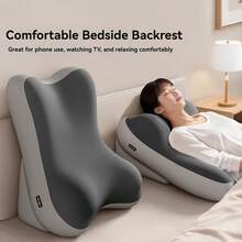 Adjustable Detachable Backrest Pillow - Ergonomic Memory Foam Bed Wedge Pillow With Leg Elevation Wedge And Inclined Support, Suitable For Back Support, Reading, Etc. (Sealed Packaging, Please Open And Ventilate Before Use) - Một cỡ - Xem 2