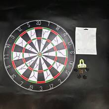 15英寸新型材料飞镖靶，飞镖练习靶，适合飞镖爱好者、酒吧和俱乐部使用。 - 黑色 - 查看 5