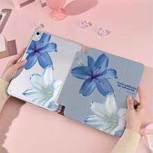 1个带笔槽的多角度磁吸支架保护套，支持自动休眠/唤醒功能，可爱平板电脑保护套，兼容Pro/Air/三星Galaxy A9/S9/S7/S10+/小米Pad/5/6/7 - 彩色 - 查看 2