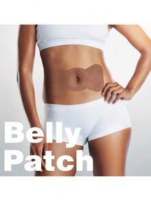 30片腹部贴片，天然植物提取物，腹部健身伴侣 - 棕色 - 查看 5