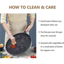 Master Breakfast With This 9.5-Inch 4-Cup Cast Iron Fried Egg Pan. This Versatile Skillet Doubles As A Pancake, Burger, And Omelet Cooker, Perfect For Use On Gas Stoves And Induction Cooktops. - Black - View 5
