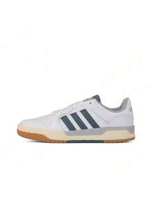 adidas ENTRAP Zapatillas de baloncesto retro de caña baja, cómodas, versátiles y duraderas, unisex, blancas y azules - Blanco azul - Ver 13