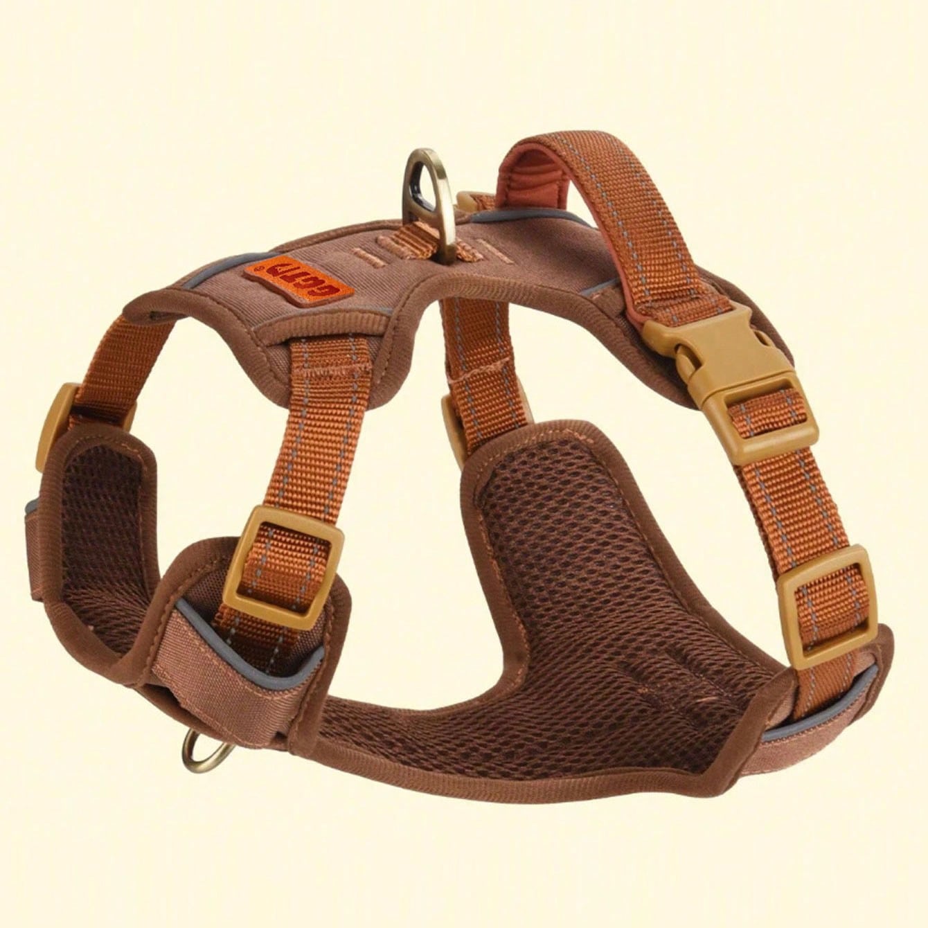 Conjunto de arnés táctico resistente para perros, adecuado para perros grandes, correa de pecho ajustable y antitracción, chaleco de servicio refle