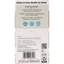 Peppermint Dental Floss 55 Yards Vegan &  Oral Care & Designed to Help Fight Plaque Clear - Pack of 4 - mentapiperita - Ver 5