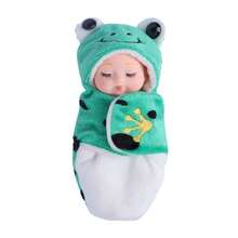 Bambola morbida creativa per bambini piccoli, bambola reborn realistica bionica calmante per il sonno, accessori in peluche - Unicorno - Bambino che dorme - Orsetto marrone - Coniglietto - Dinosauro piccolo - Ranocchio piccolo - Emo Regalo perfetto - Regalo di compleanno - Regalo per le vacanze - Regalo perfetto - Regalo - Multicolore - Visualizzare 14