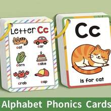 Alphabet Phonics Flashcards - 27 Pcs Letter Sound Learning Cards For English Phonics - A - View 4