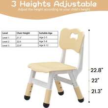Techigher Taburetes para niños - Amarillo - Ver 5