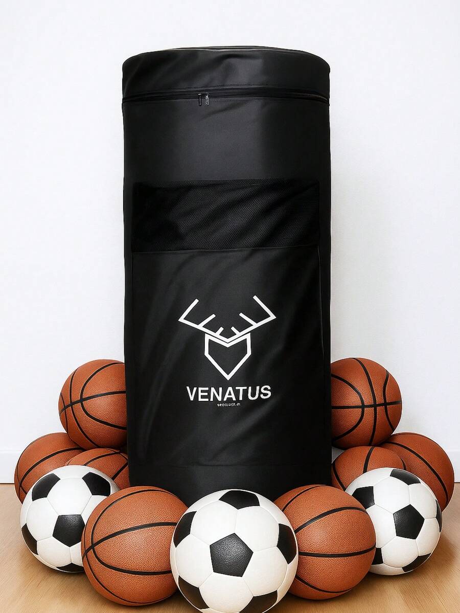 Venatus Ball Bag – Capacity 17 Balls, With Front Accessory Bag - Black - View 1