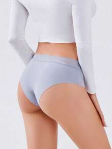 FINETOO 6pcs Lace Trim Seamless Hipster Panties, Romantic Fashion Ladies Underwear, Full Coverage Briefs, Suitable For Daily Wear - Multicolor - View 5