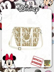 Disney [] Cartoon  Pattern Fashion Shoulder Bag, Detachable Adjustable Strap Crossbody Bag With Zipper Pouch, Suitable For Daily Commute, Shopping, Party, Holiday Gift For Friends - Nhiều màu - Xem 1