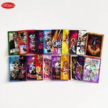 100个7*10厘米香料粉袋，婚礼派对防水防异味储物铝箔袋，卡通设计礼品袋，可重复使用拉链密封袋，带窗口激光全息塑料包装袋 - 彩色 - 查看 5