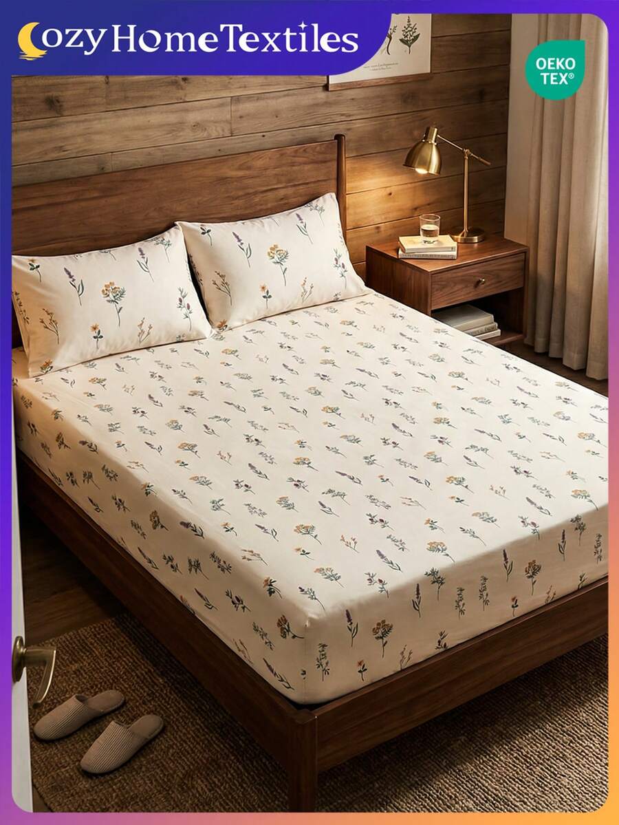 Bộ ga trải giường in họa tiết 2/3 món (1 ga trải giường + 1/2 vỏ gối, không kèm ruột gối), chất liệu bảo vệ nệm thân thiện với da, vỏ nệm in họa tiết, mềm mại và thoáng khí, nhiều kích cỡ phù hợp với giường đơn/đôi/nữ hoàng/vua, dùng được cả bốn mùa, có thể giặt máy, trang trí nhà cửa, trang trí phòng ngủ.