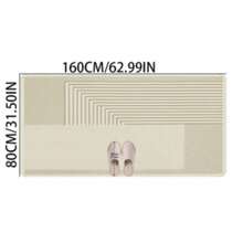 Alfombra suave y esponjosa de estilo japonés para dormitorio - Alfombra de poliéster lavable a máquina, adecuada para el lado de la cama, la sala de estar, el sofá y la mesa de centro - Multicolor - Ver 13