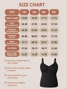 1件装女士无缝塑身上衣，收腰收腹，简约舒适褶皱设计塑身衣 - 黑色 - 查看 7