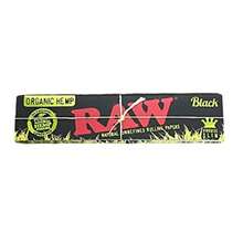 Raw Black Organic King Size Rolling Papers Natural Unrefined + RSV Scoop Card 1 Pack - 1 gói - Xem 6