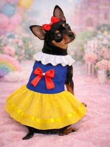Pet Dress For Female Dogs And Cats. - Màu vàng - Xem 2