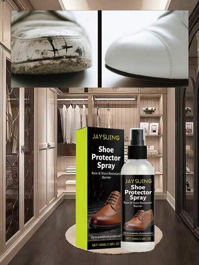 JAYSUING Waterproof Shoe Spray, Sneaker & Canvas Shoes Cleaner, Dust-Proof, Water-Repellent Spray