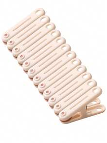 12pcs Seamless Windproof Clips, Plastic Clothespins For Hanging Clothes, Socks, Prevent Fading During Drying - 12-piece Pack - View 14