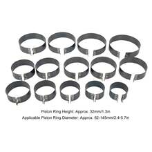 Juego de herramientas de compresor de anillo de pistón de motor automático con 1 alicates y 14 bandas (62-145 mm/2.44-5.71 pulgadas) Kit de herramientas de extracción para reparación de coches, camiones y motores, Juego De 15 Herramientas De Compresor De Anillo De Pistón - A - Ver 4