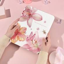 1个带笔槽的多角度磁吸支架保护套，支持自动休眠/唤醒功能，可爱平板电脑保护套，兼容Pro/Air/三星Galaxy A9/S9/S7/S10+/小米Pad/5/6/7 - 彩色 - 查看 1