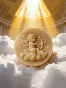 1pc Angel-Shaped Silicone Candle Mold | Handcrafted Candle And Clay Soap Mold, Irregular Shape - Baby Angel Mold - View 6