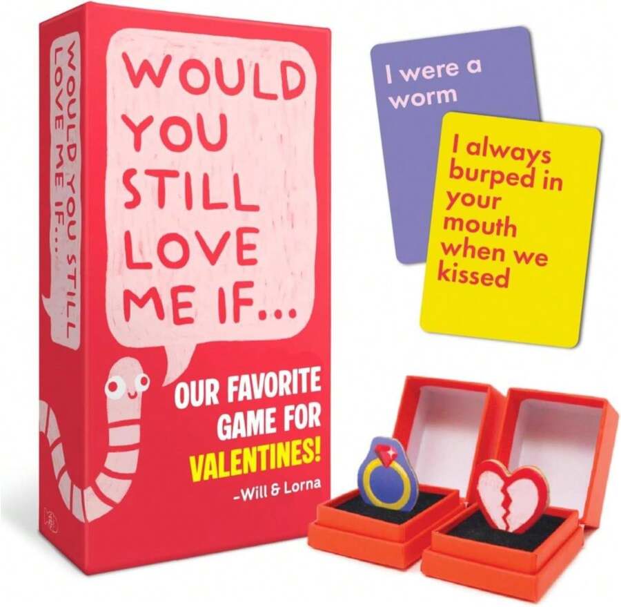 Lucky Egg Would You Still Love Me IF - Fun Valentines Day Game For Couples - Couples Card Game U2013 Romantic &Amp; Hilarious Couples Games For Adults U2013 Valentines Day Gift For Him Or Her - trắng - Xem 1