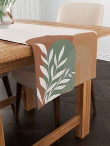 Trilho de Mesa Decorativo Estampa Sofisticada Exclusivo 110x35cm Sol & Folhas - Multicolorido - Visão 6