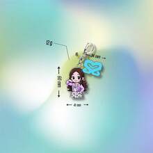 Hearts2/Heart 钥匙扣、Choi Ji-Woo JIWOO、Lu Wei-Na A-NA 周边吊坠钥匙扣 - 彩色 - 查看 3