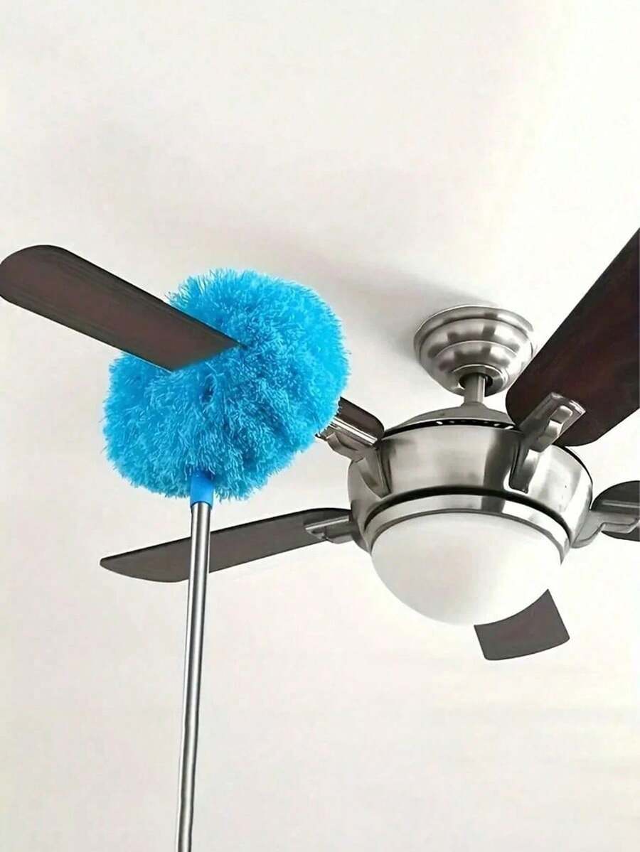 Reusable Microfiber Duster Broom, Easy To Use Dust Collecting Cleaning Cloth, Extendable Duster Brush, Removable & Washable Multi-Purpose Dusting Towel, Cleaning Tools For High Ceiling Fans, Furniture, Cars, Bathrooms And Household Items
