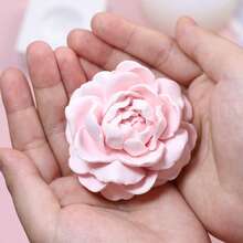 Tiger Head Jasmine Flower Shaped Candle Silicone Mold DIY - White - View 2