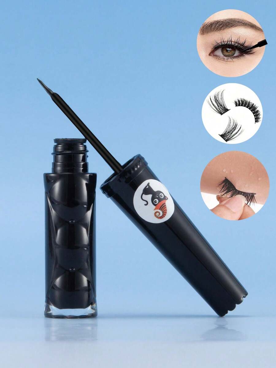 1 lọ keo dán mi chuyên nghiệp màu đen 6ml, độ bám dính cao và khô nhanh, giữ được 48-72 giờ, không chứa latex và formaldehyde, đa năng dùng cho mi giả dạng dải, mi giả dạng chùm và mi giả riêng lẻ, bộ dụng cụ trang điểm tự làm dành cho mắt nhạy cảm và người mới bắt đầu.