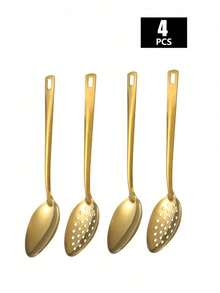 2/4/8件套不锈钢餐具套装，适用于家庭、酒店、婚礼、派对、厨房、圣诞礼物、学校用品 - 金色 - 查看 11