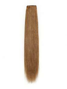 real me. 1pc 50g Genius Weft 100% Human Hair Extensions, Salon-Grade Quality, Easy Styling, Trimmable, No Shedding, No Unraveling, No Shrinkage, Non-Irritating, Honey Brown, Length 14-22 Inches, S6 - S6 - View 2