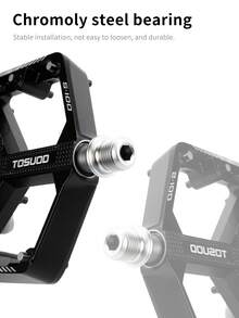 TOSUOD 1轴承/2轴承/3轴承自行车脚踏，山地车/公路车脚踏轴承，自行车脚踏配件，大号 - 黑色 - 查看 6