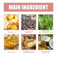 EELHOE Ampollas para el cuidado del cabello: Nutritivas, fortalecedoras y acondicionadoras para un cabello suave y saludable; cuero cabelludo, cabello y raíces del cabello; líquido para masajes. - Romero - Ver 4