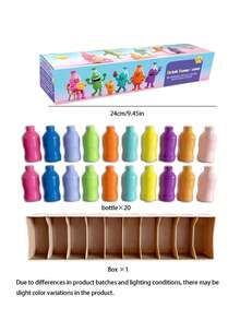 21 قطعة/مجموعة - مجموعة لعبة تطابق الزجاجات الملونة، تحدي ممتع لتخمين الزجاجات، هدية مثالية لعيد الحب، رأس السنة، الحفلات أو أعياد الميلاد، تتضمن زجاجات وصناديق ملونة، يمكن اللعب بها مع العائلة والأصدقاء والمجموعات خلال العطلات والحفلات والرحلات لإضافة المرح إلى وقت الترفيه الخاص بك. - متعدد الألوان - مشاهدة 11
