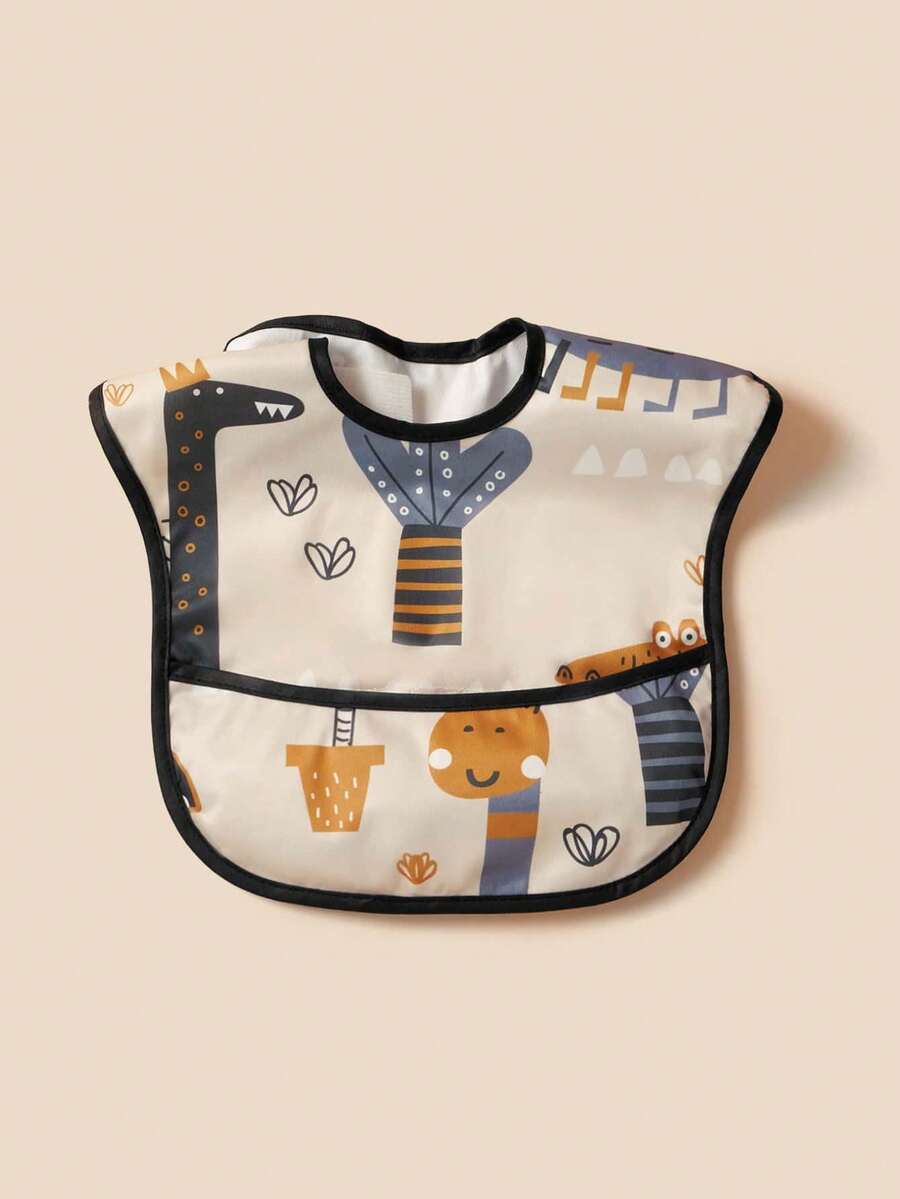 1pc Baby Sleeveless Bib, Infant Feeding Smock To Prevent Stains - Multicolor - View 1