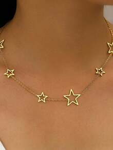 星星装饰项链 - 銀色 - 查看 12