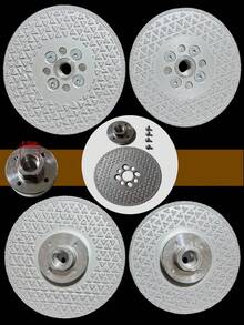14mm Threaded Joint, Flange Connection, Brazing Process Welding Diamond, Double-Sided Grinding Disc, Cutting And Grinding Can Be Switched Freely, Connecting High-Power Angle Grinder, Powerful Cutting And Grinding Efficiency, Excellent Helper For Stone Processing And Original Stone Modification, Two Specifications Of 125mm And 155mm, Star Spot Welding Sand Layout, Better Reverse Flow Grinding And Dust Cutting - Starry Sky Flange Grinding Disc - View 7