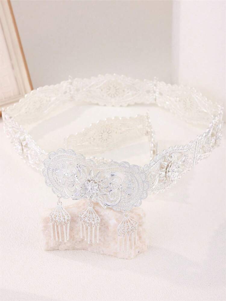 1 Stück Damen Luxus Vintage Taillengürtel, elegantes Quasten Design, geeignet für Roben, Hochzeiten, Partys, Feiertage - Verschiedenfarbig - Übersicht 3