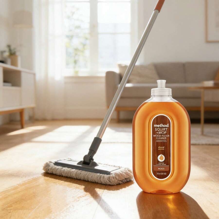 Method Squirt + Mop Hardwood Floor Cleaner, Almond, 25 Ounce, 1 Pack, Packaging May Vary - Hạnh nhân - Xem 1