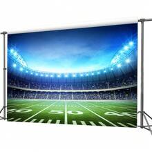 Sport Theme Party Decorations Football Backdrop Background For Tailgate Sports Birthday Party Cake Table Photo Booth Decoration - 1PC - View 3
