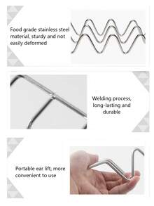 1个/3个装不锈钢墨西哥卷饼架，墨西哥卷饼架，不锈钢墨西哥卷饼支架托盘式，多格墨西哥卷饼架，三明治架桌面收纳架墨西哥煎饼架玉米饼卷夹子工具，墨西哥卷饼架 - 彩色 - 查看 7