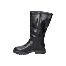 JUPIFLY | Jupifly Girls' High Boots – Flat Boots In Black With Buckle Detail – Comfortable Boots With Side Zipper – Versatile And Easy To Match – Model 8009 - Black - View 4
