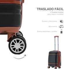 ¡RecomendadoCOMPASS Juego de 3 Maletas de Viaje Cairo – ABS Resistente y Ligero – Ruedas Giratoria 360 °   - Diseño Expandible e Interior Forrado – Cerradura de Combinación Integrada – Mango Ajustable (Negro)¡Top de Temporada - Negro - Ver 7
