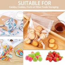 Cellophane Bags 7 * 10cm, Clear Self-Adhesive Bags 100 Packs, Self Sealing Display Bags For Cookies, Cards, Envelopes, Pictures - Multicolor - View 2